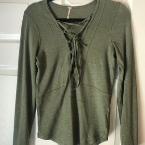 Anthropologie v-neck long sleeve